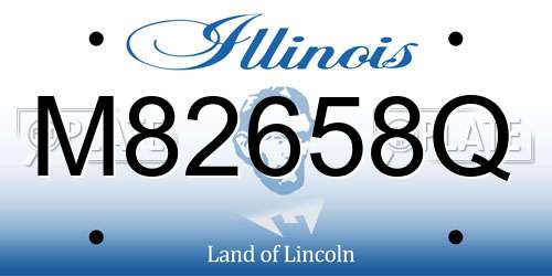 M82658Q Illinois License Plate