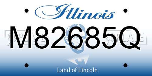 M82685Q Illinois License Plate