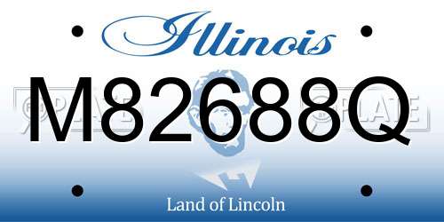 M82688Q Illinois License Plate