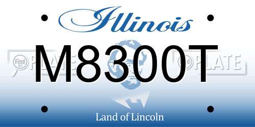 M8300T Illinois License Plate