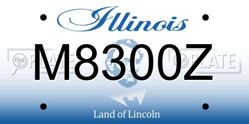 M8300Z Illinois License Plate