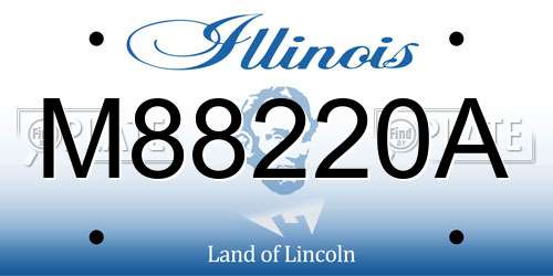 M88220A Illinois License Plate