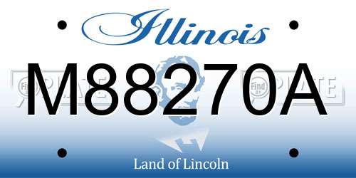 M88270A Illinois License Plate