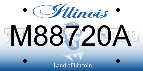 M88720A Illinois License Plate