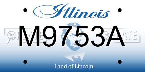 M9753A Illinois License Plate