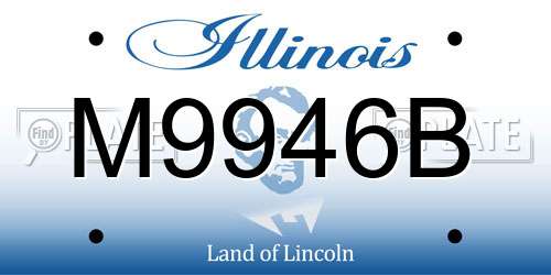 M9946B Illinois License Plate