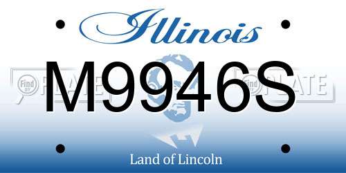 M9946S Illinois License Plate