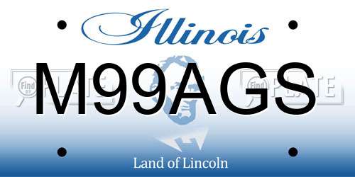 M99AGS Illinois License Plate