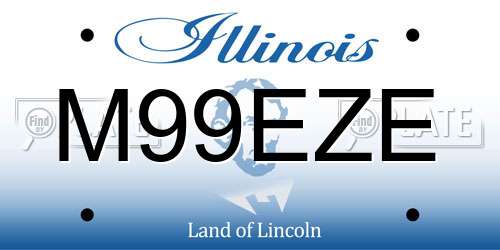 M99EZE Illinois License Plate