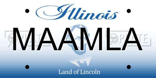 MAAMLA Illinois License Plate