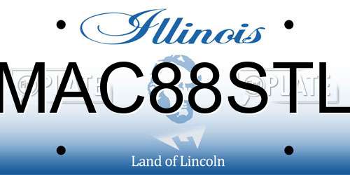 MAC88STL Illinois License Plate