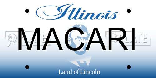 MACARI Illinois License Plate