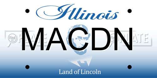 MACDN Illinois License Plate