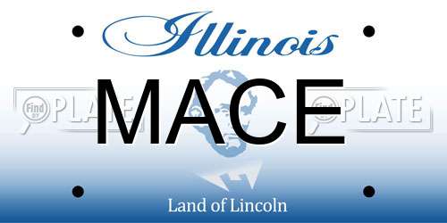 MACE Illinois License Plate