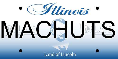 MACHUTS Illinois License Plate