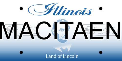 MACITAEN Illinois License Plate