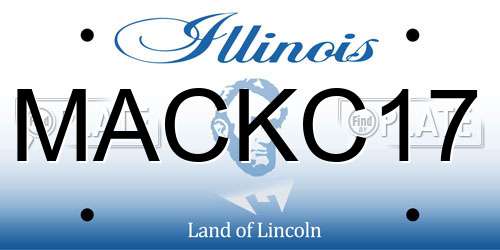 MACKC17 Illinois License Plate