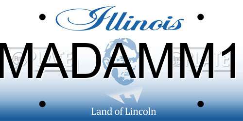 MADAMM1 Illinois License Plate