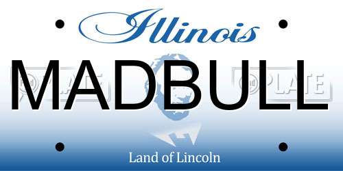 MADBULL Illinois License Plate