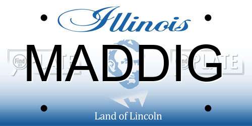 MADDIG Illinois License Plate