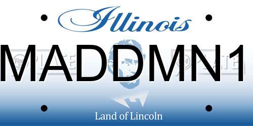MADDMN1 Illinois License Plate