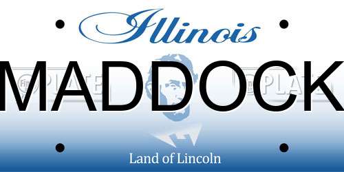 MADDOCK Illinois License Plate