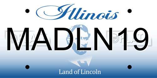 MADLN19 Illinois License Plate
