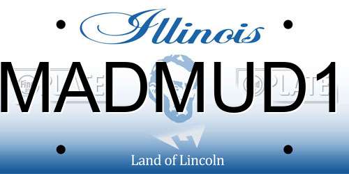 MADMUD1 Illinois License Plate