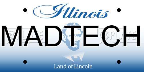MADTECH Illinois License Plate
