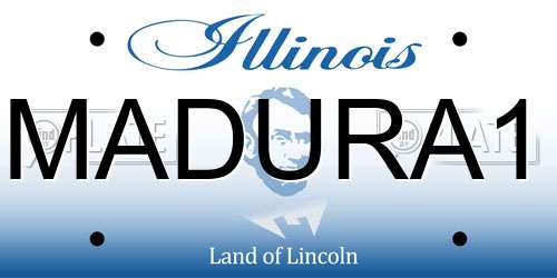 MADURA1 Illinois License Plate
