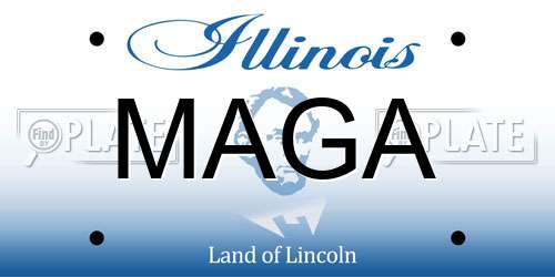 MAGA Illinois License Plate