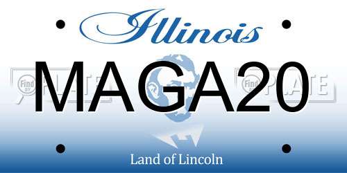 MAGA20 Illinois License Plate