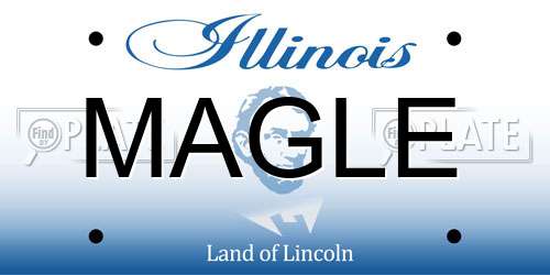 MAGLE Illinois License Plate