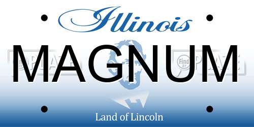 MAGNUM Illinois License Plate