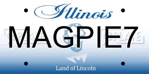 MAGPIE7 Illinois License Plate