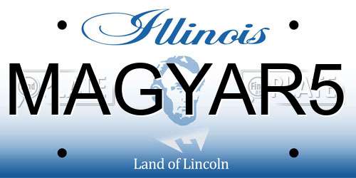 MAGYAR5 Illinois License Plate