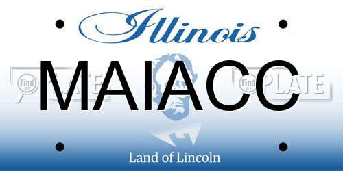MAIACC Illinois License Plate