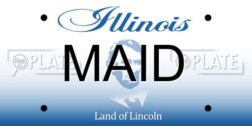 MAID Illinois License Plate