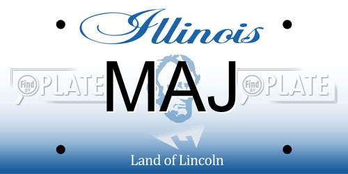 MAJ Illinois License Plate