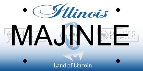 MAJINLE Illinois License Plate