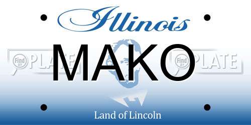 MAKO Illinois License Plate