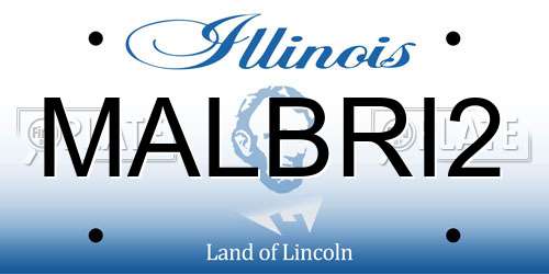 MALBRI2 Illinois License Plate