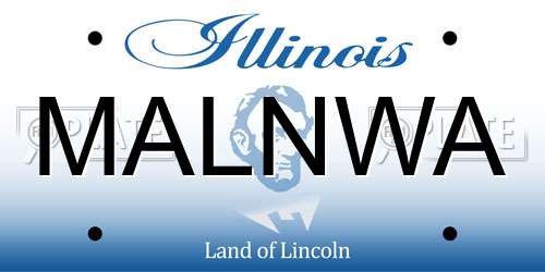 MALNWA Illinois License Plate