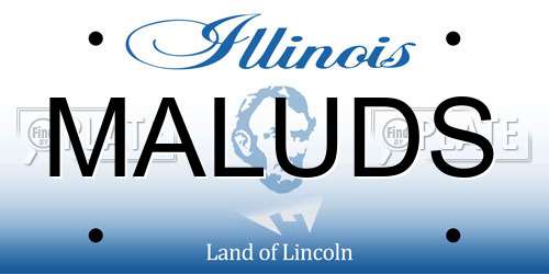 MALUDS Illinois License Plate