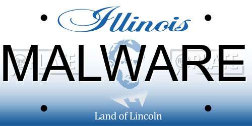 MALWARE Illinois License Plate