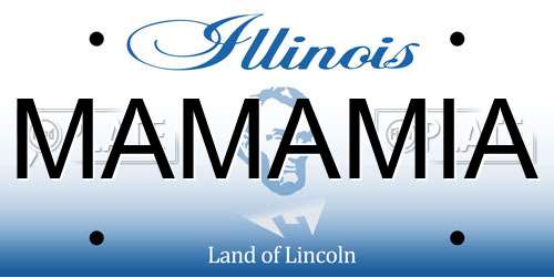MAMAMIA Illinois License Plate