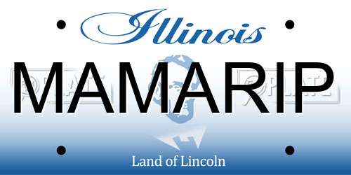 MAMARIP Illinois License Plate