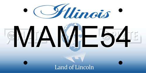 MAME54 Illinois License Plate