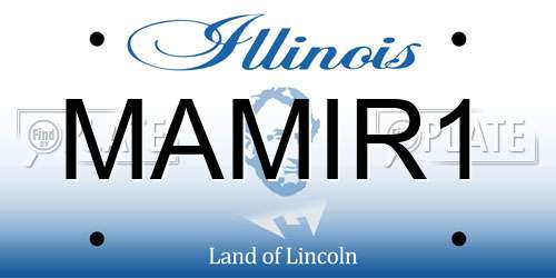 MAMIR1 Illinois License Plate