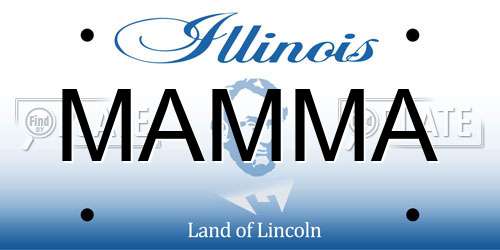 MAMMA Illinois License Plate